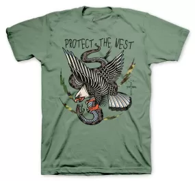 Retro 3 Patchwork Shirt - Protect The Nest - Military