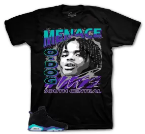 Retro 6 Aqua Shirt - Nineties - Black