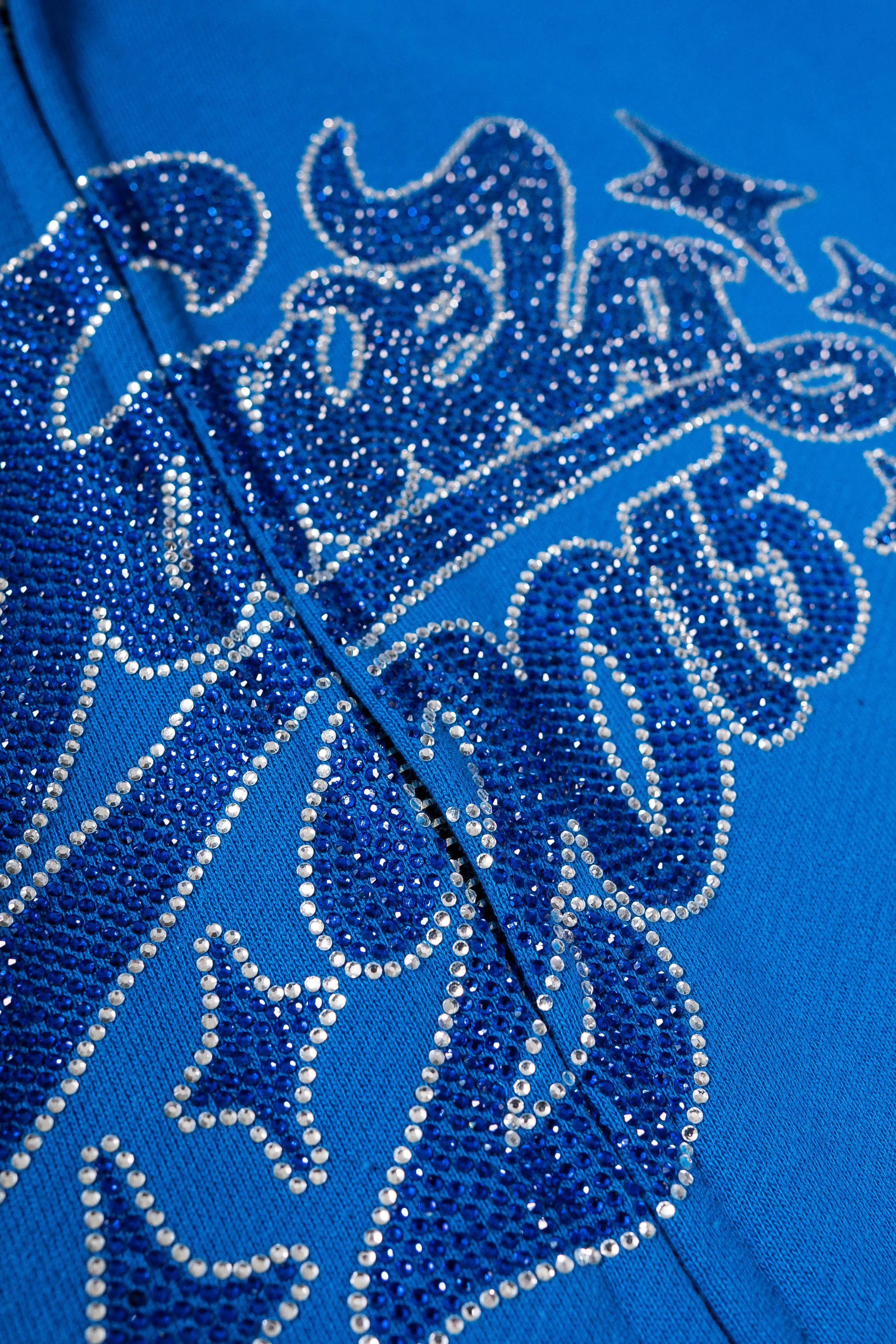 RHINESTONE 2015 ROYAL BLUE FRONTZIP