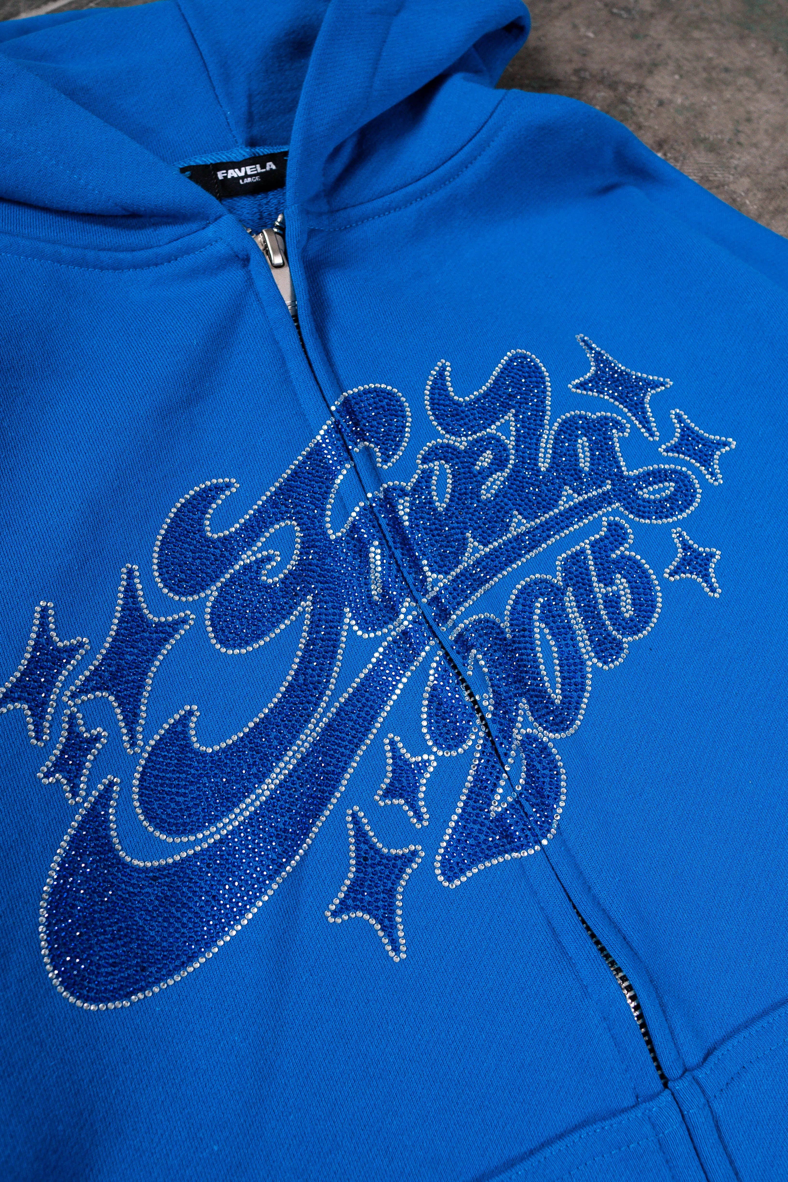 RHINESTONE 2015 ROYAL BLUE FRONTZIP