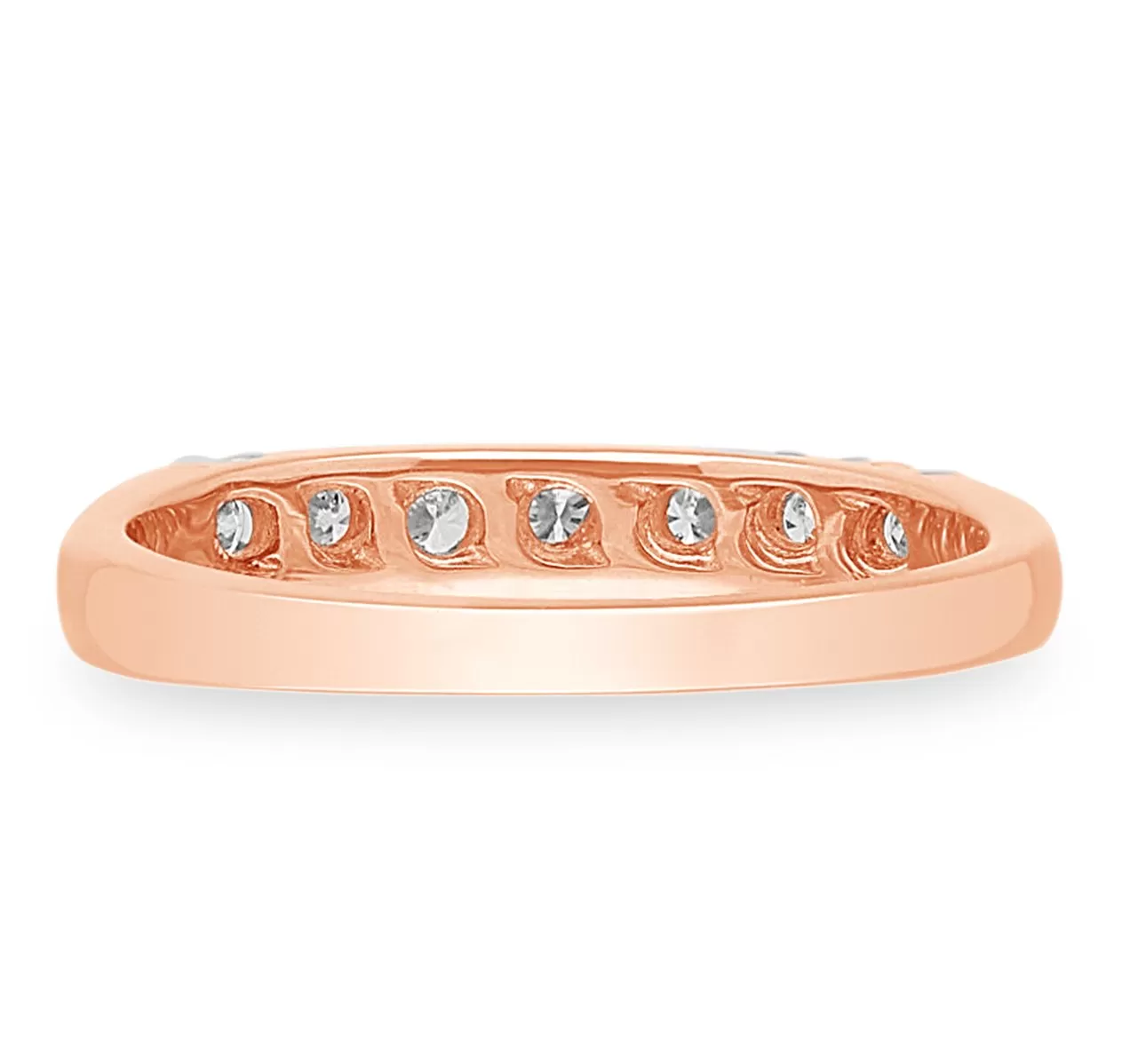 Rose Gold White Diamond Eternal Ring