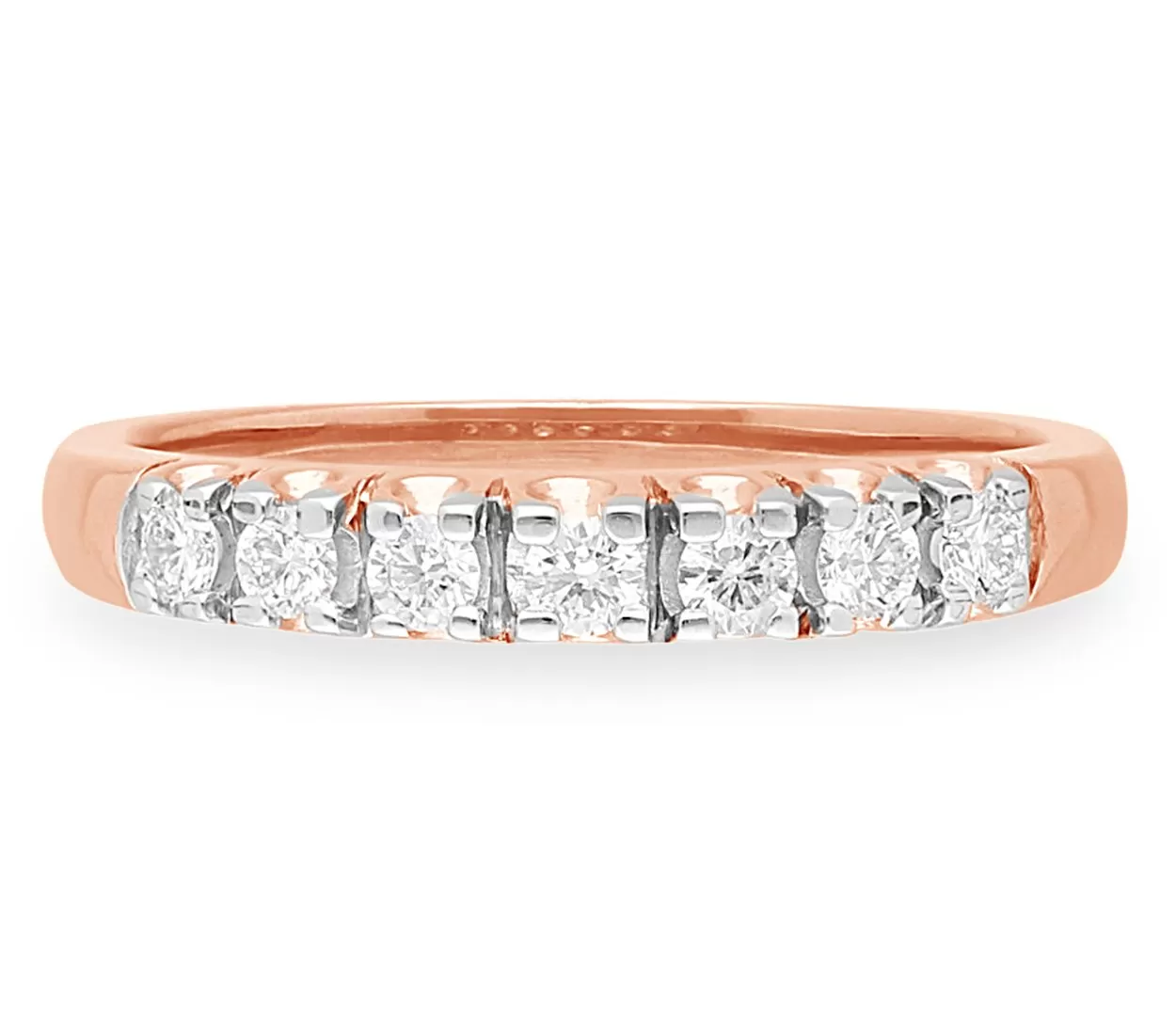 Rose Gold White Diamond Eternal Ring