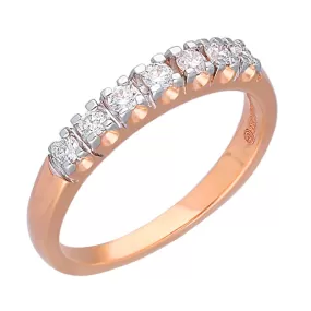 Rose Gold White Diamond Eternal Ring