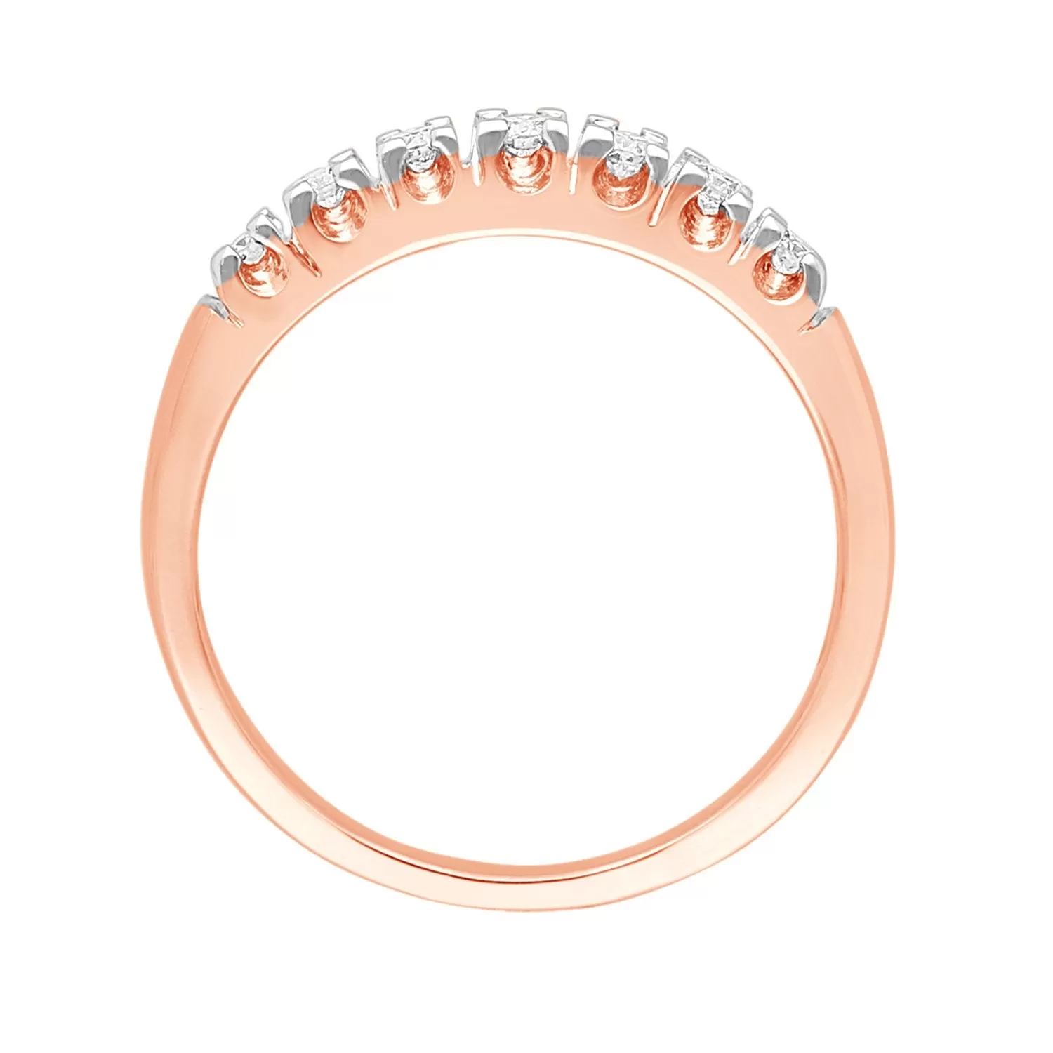 Rose Gold White Diamond Eternal Ring