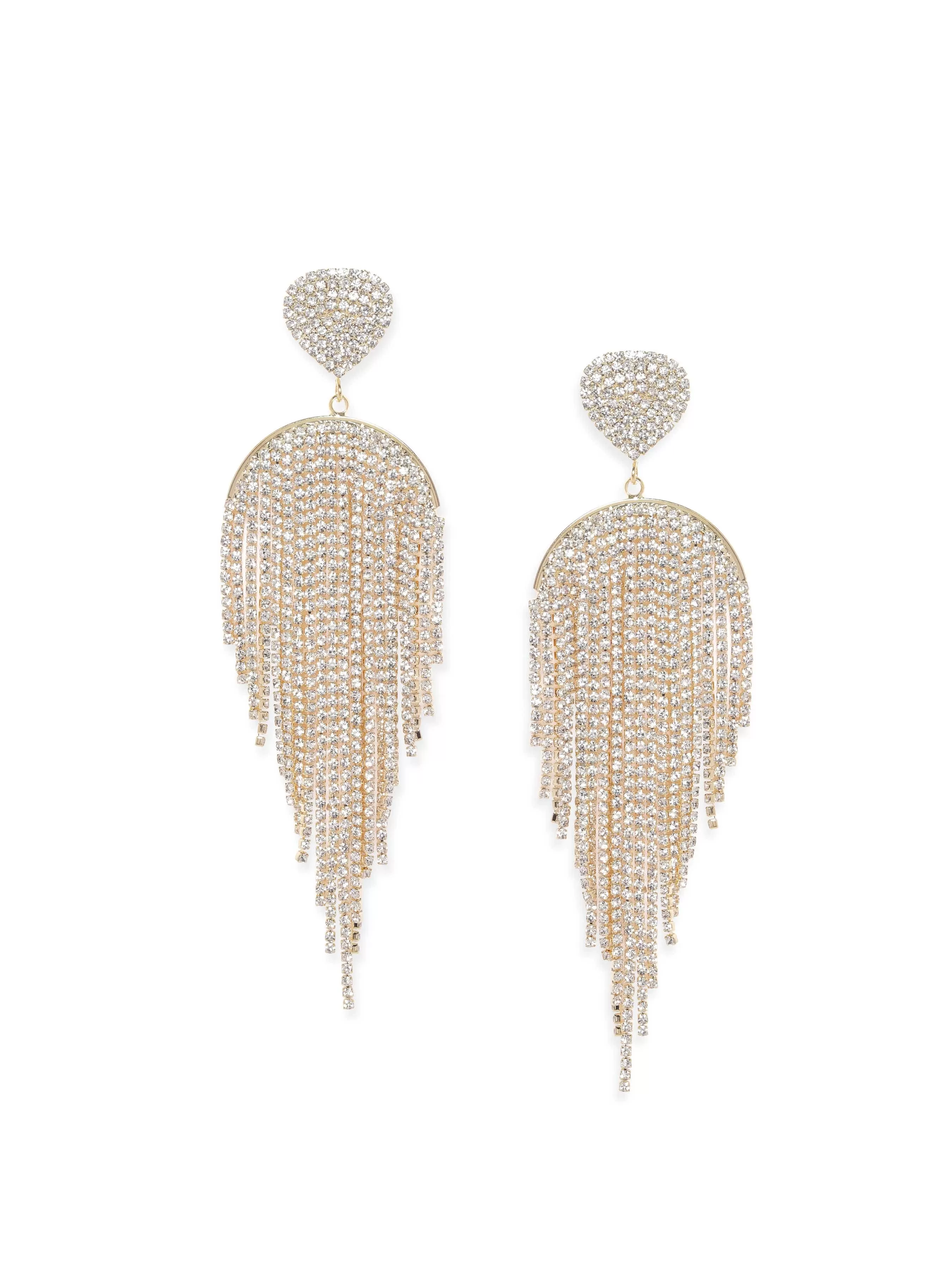 Rubans Voguish Golden Cascade Shoulder Duster Earrings