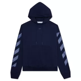 Rubber Arrow Slim Hoodie - Blue/Blue