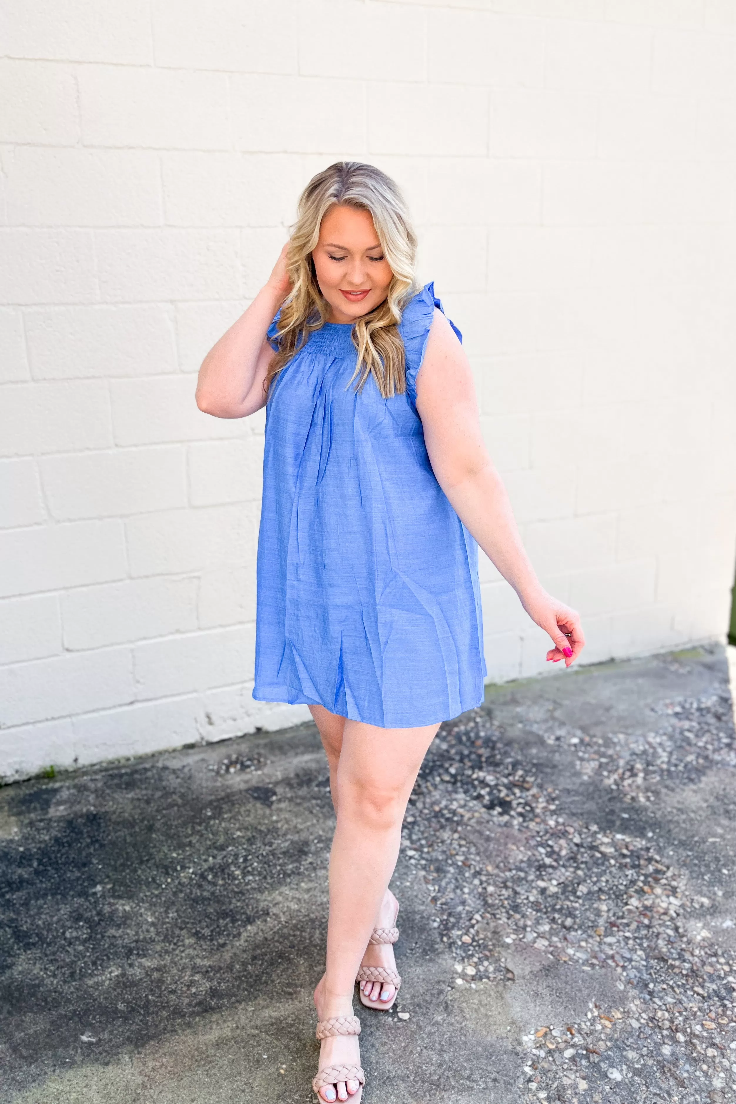 SALE | Crystal Clear Dress, Blue