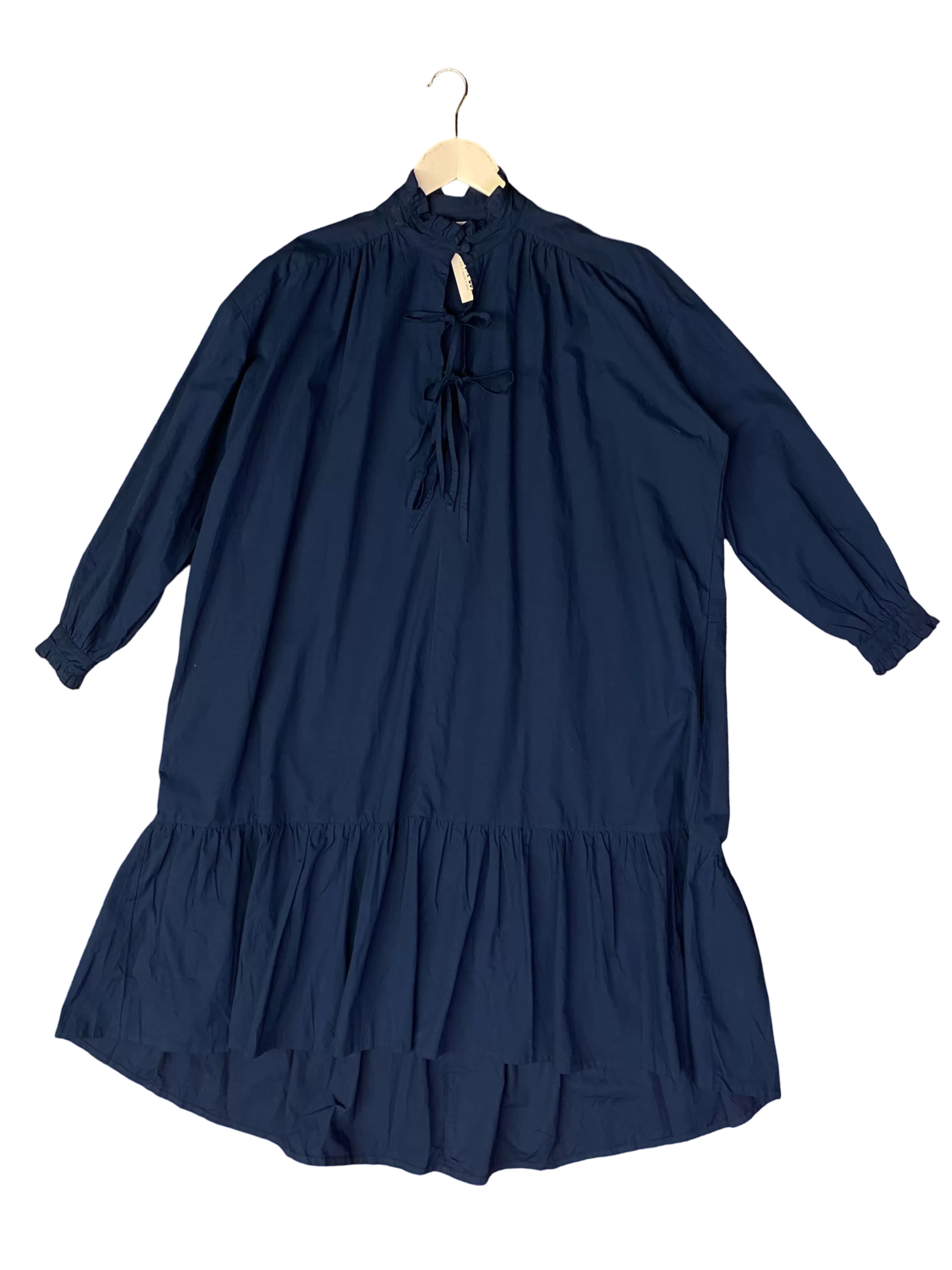 Size 1 - SUKU Navy Tie-Front Dress