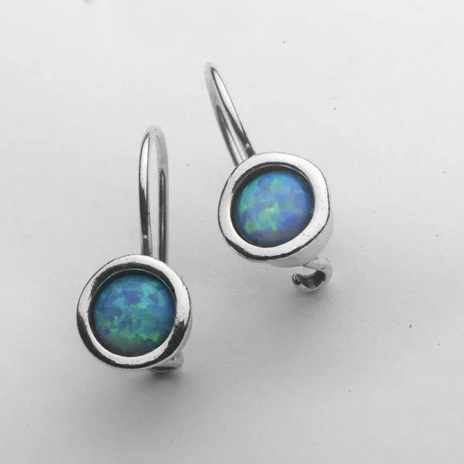 Sterling Silver earrings, opal earrings, opal  earrings for women,  dangle earrings, Bluenoemi