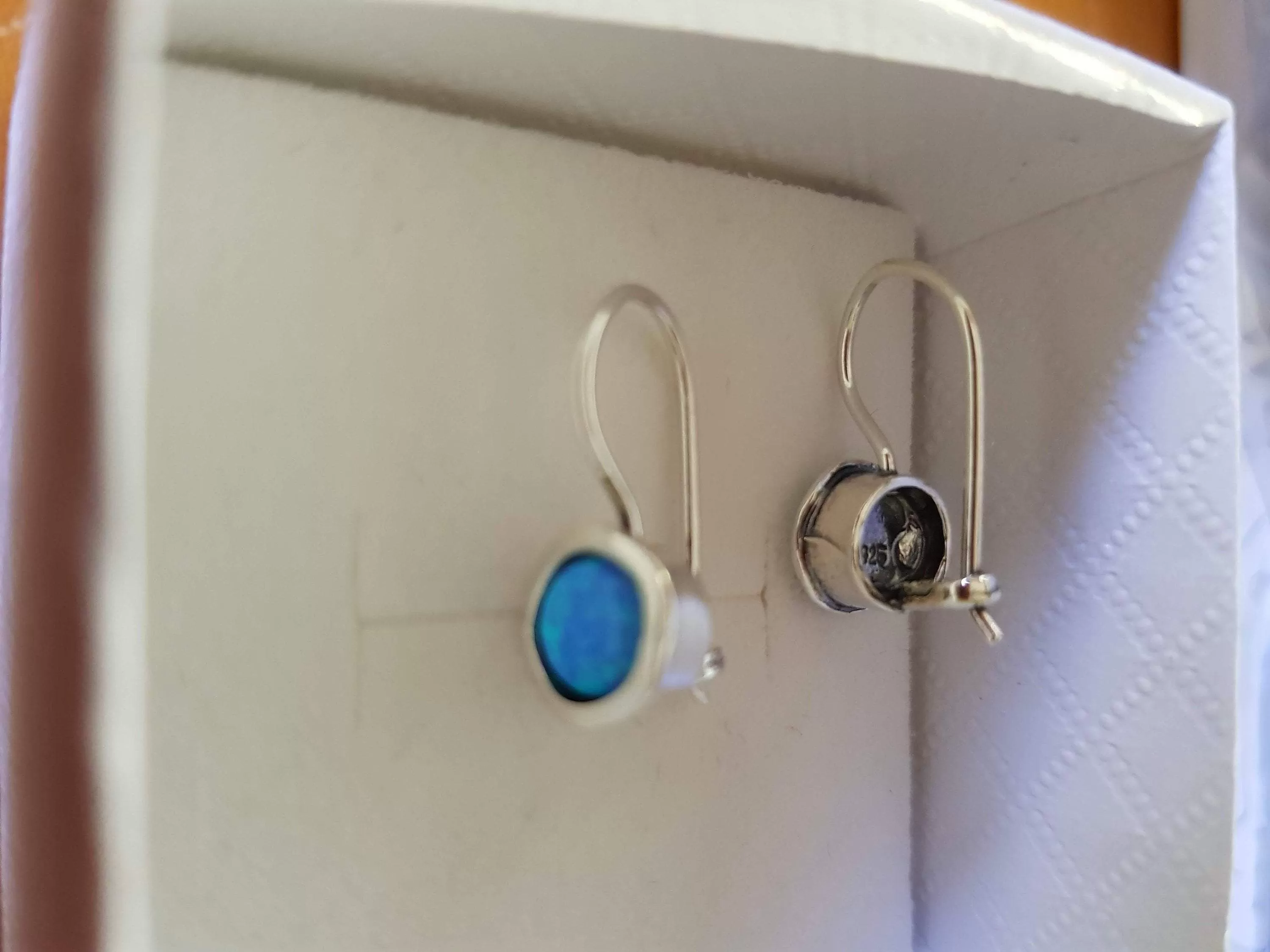 Sterling Silver earrings, opal earrings, opal  earrings for women,  dangle earrings, Bluenoemi