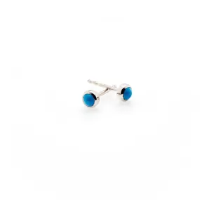 Superfine / Mini Turquoise Studs / Silver