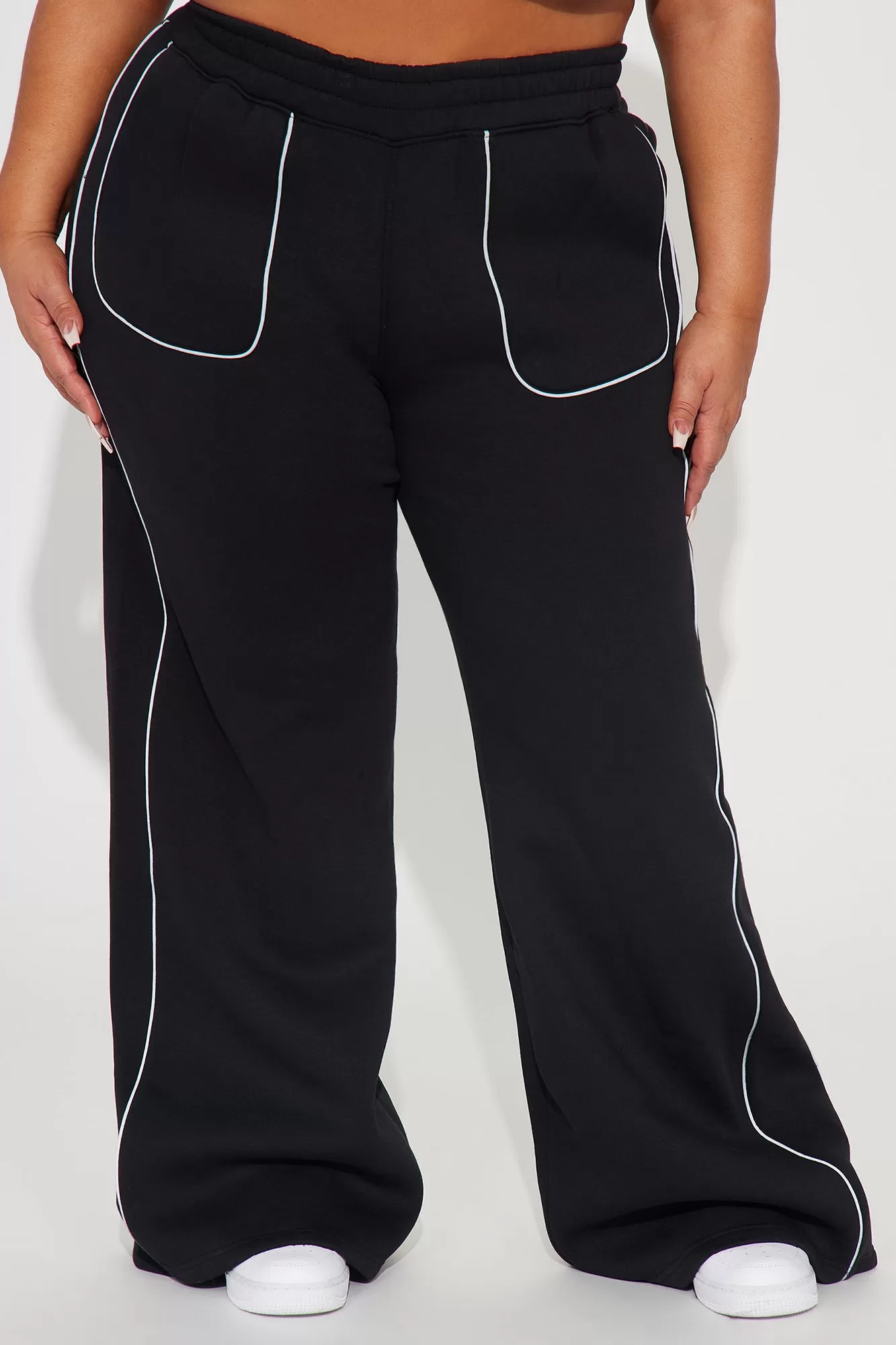 Taking Chances Reflective Lounge Pant - Black