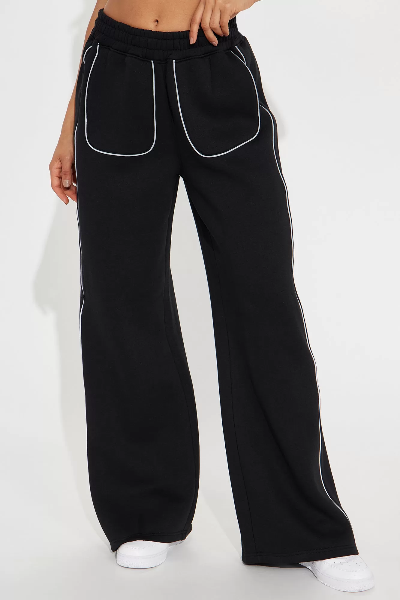 Taking Chances Reflective Lounge Pant - Black