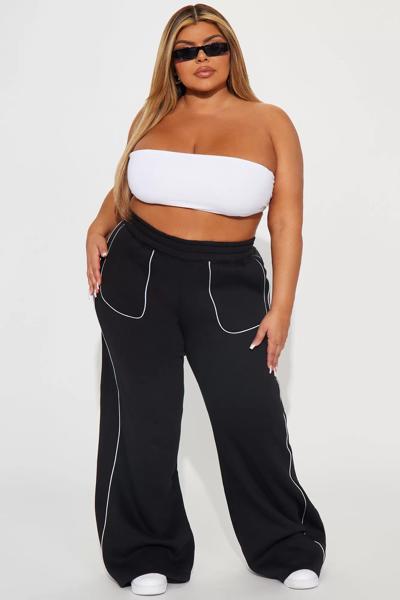 Taking Chances Reflective Lounge Pant - Black