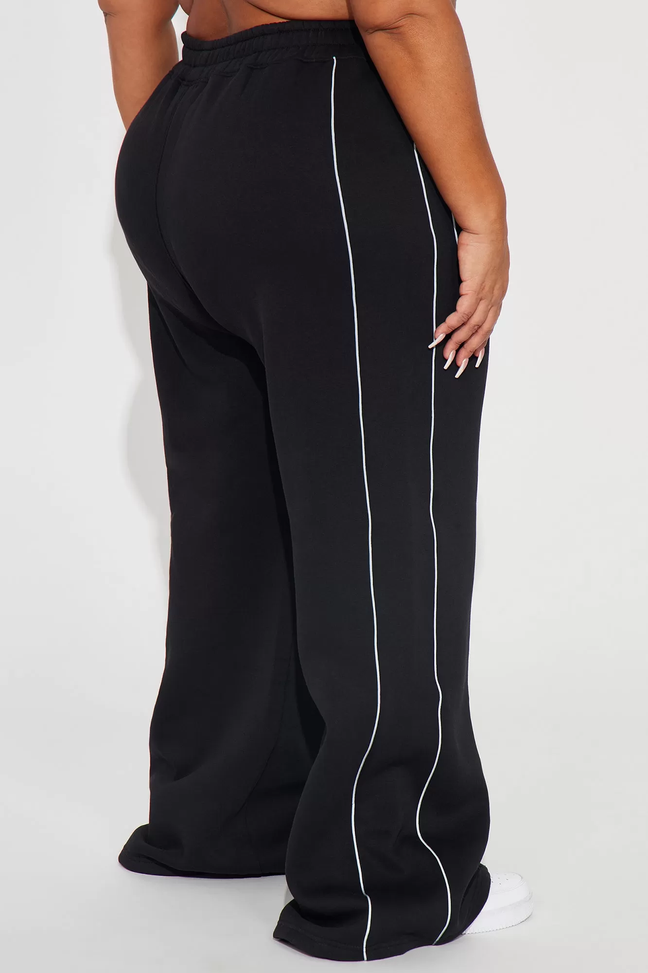 Taking Chances Reflective Lounge Pant - Black