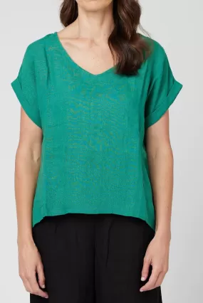 Talia Top in Jade 39010L by Cake Clothing