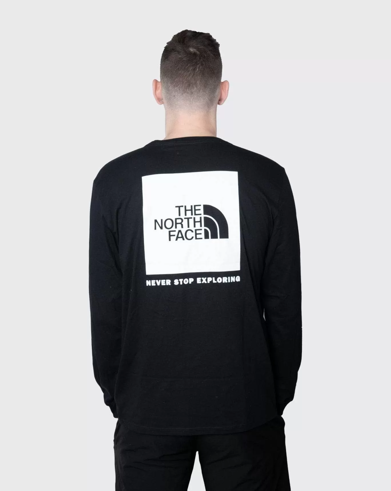 the north face NSE box longsleeve tee