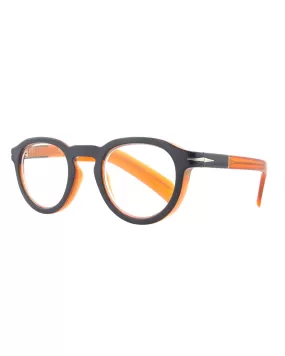 Theodore Blue Light Readers 2.00 (Navy Blue/Transparent Orange)