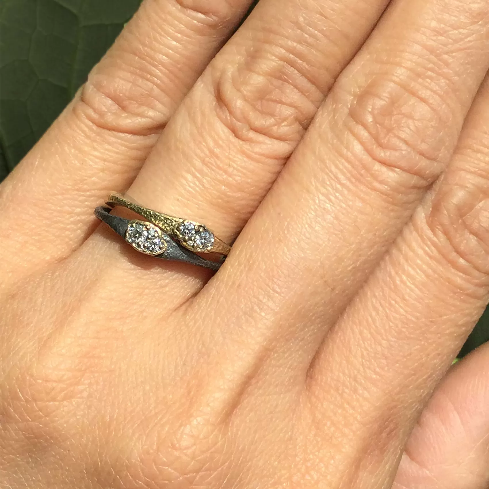 Tiny Single Dew Pond Diamond Ring