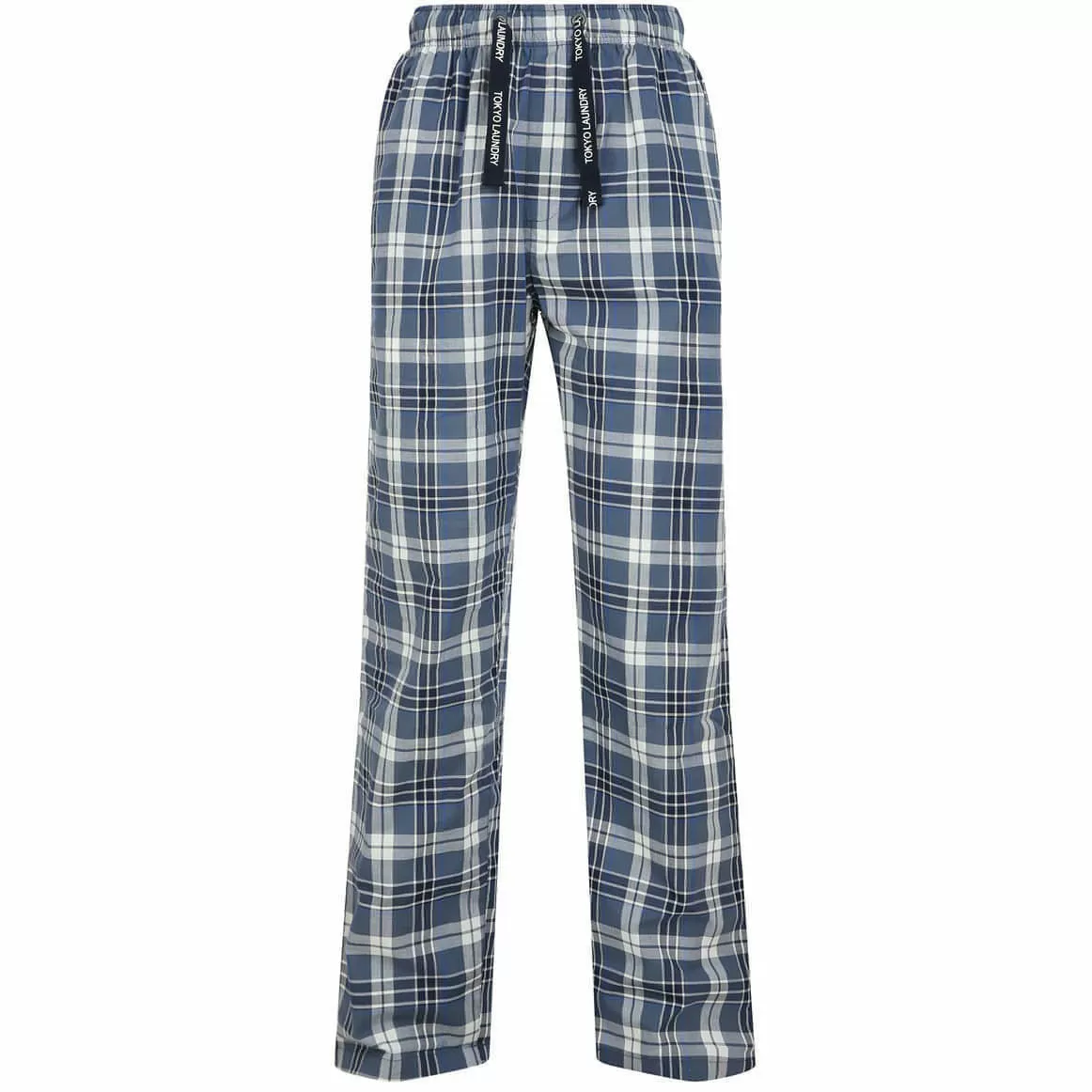 Tokyo Laundry Summon Checked Mens Lounge Pants - Blue