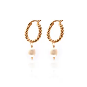 Trésor / Hoops / Pearl   Gold