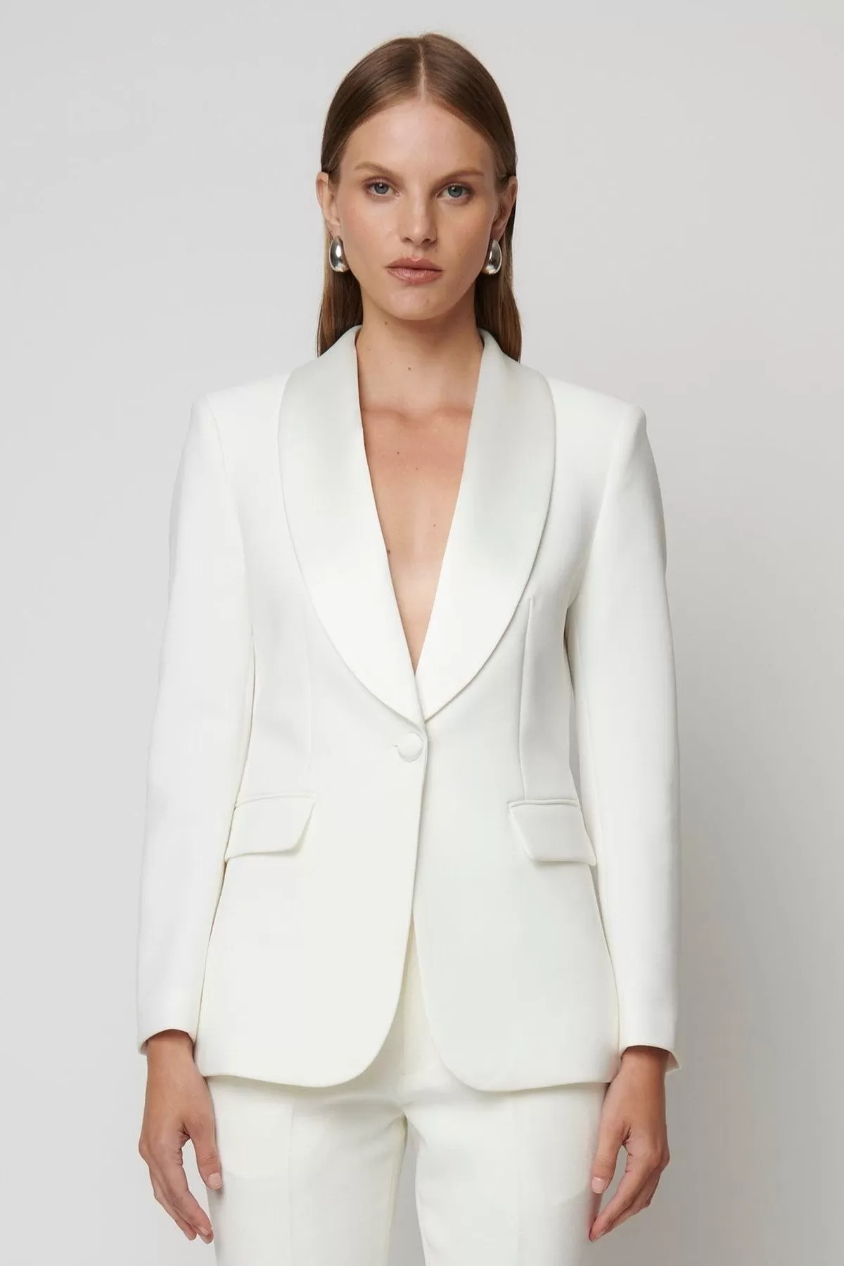 Tuxedo Blazer - Off White