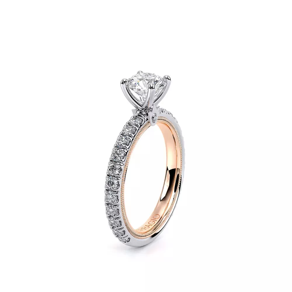 Verragio Tradition Two-Tone Round Diamond Engagement Ring