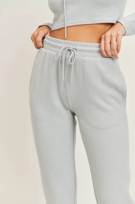 Waffle Lounge Pants in Sea Mist