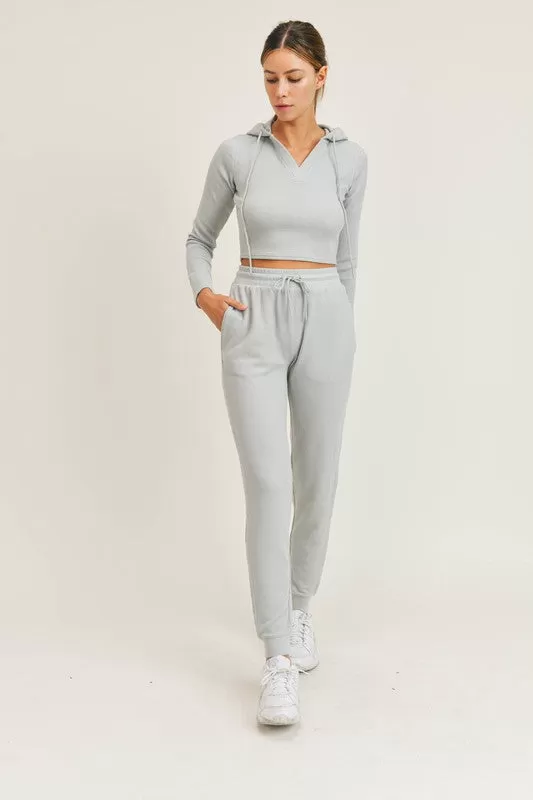 Waffle Lounge Pants in Sea Mist