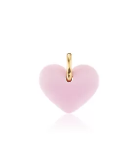 Whisper Pink Heart Pendant, 40mm