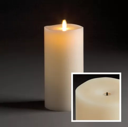 Wick to Flame Pillar Candle - 4x9