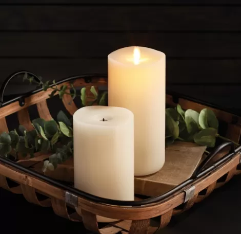 Wick to Flame Pillar Candle - 4x9