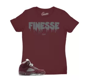 Womens - Burgundy 5 Finesse Shirt