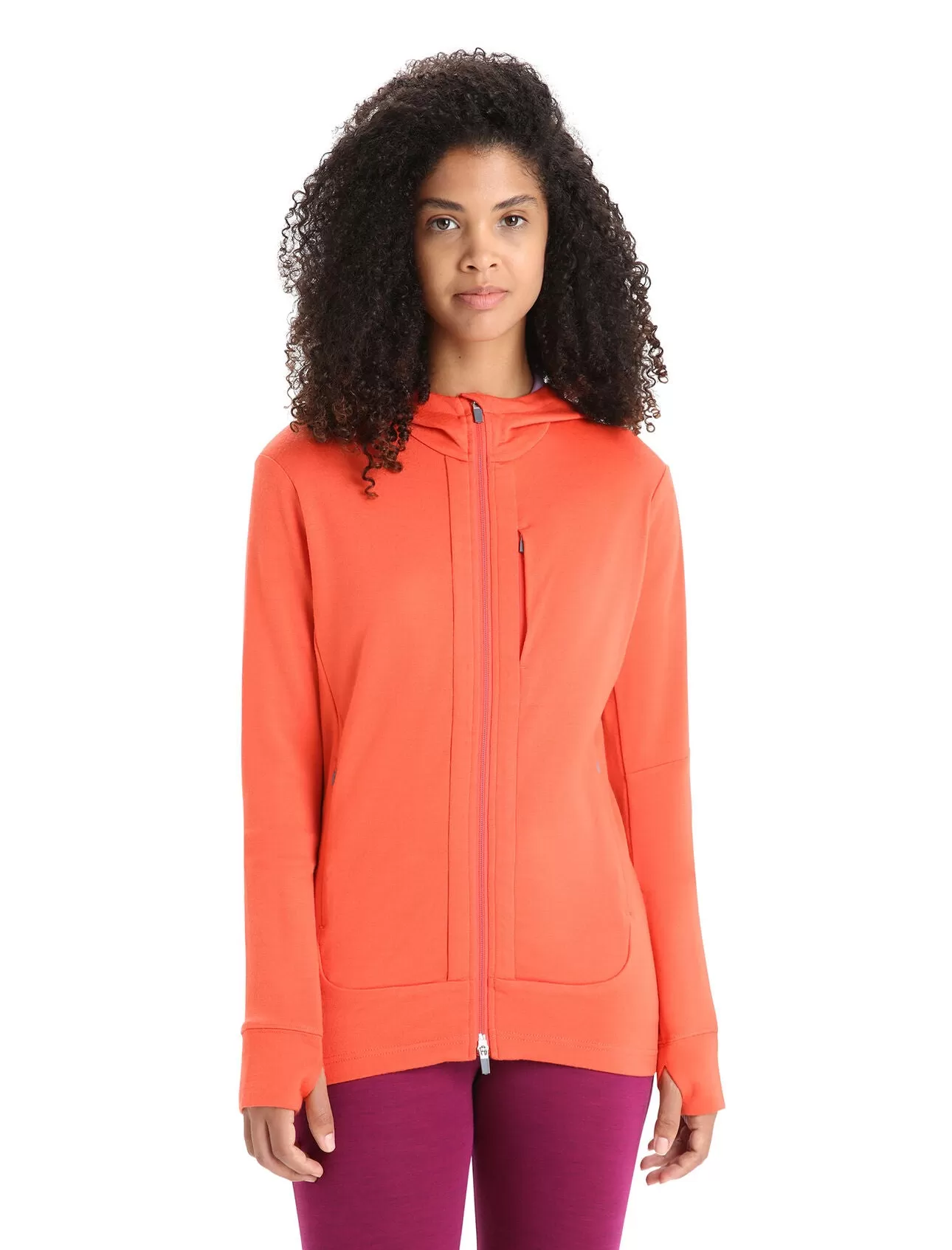 Womens Quantum III LS Zip Hoodie